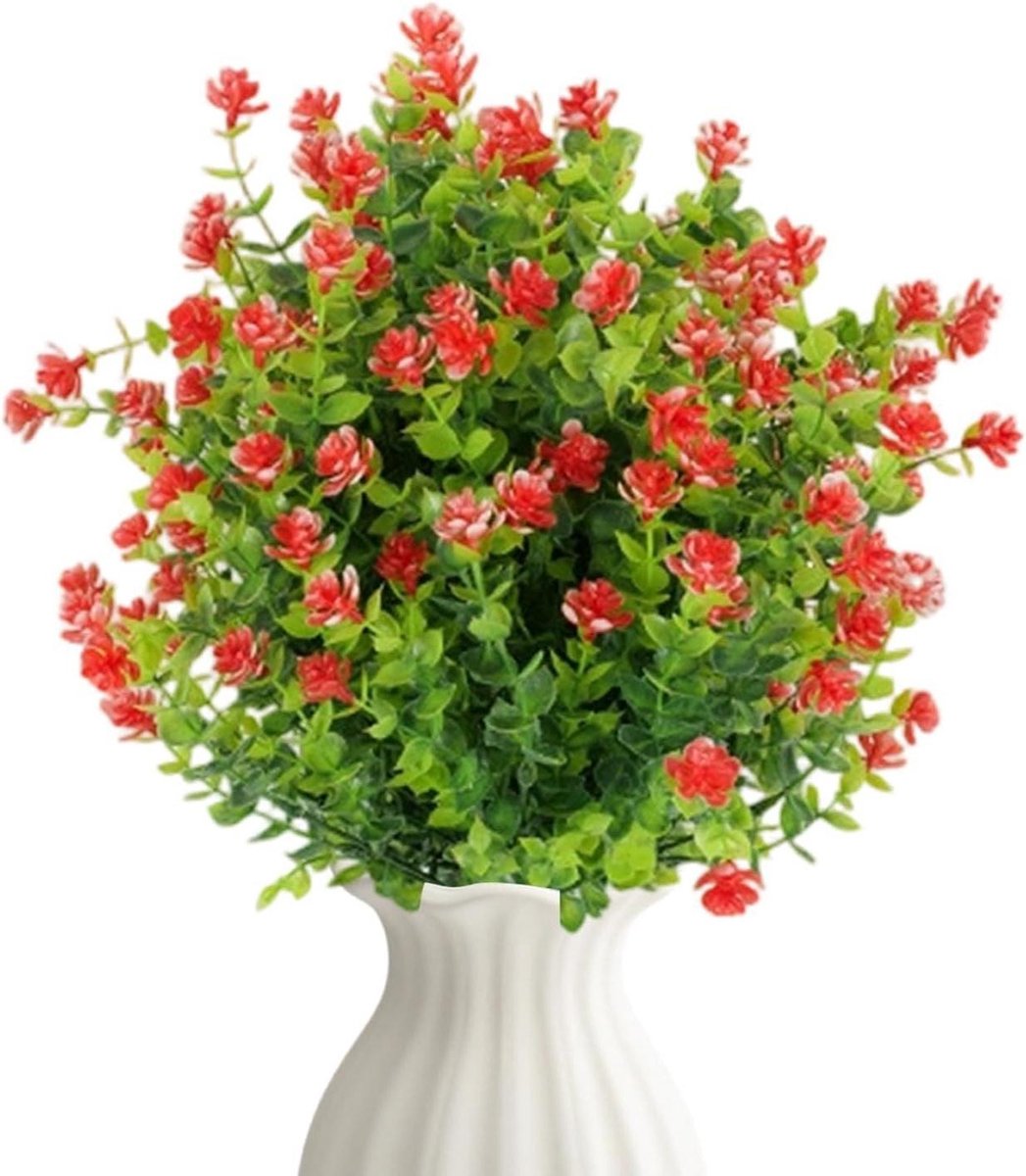 Kunstbloemen Buiten - Nep Struiken - Tuin Decoratie - UV-Bestendig Ontwerp - 51 cm Hoog - 
