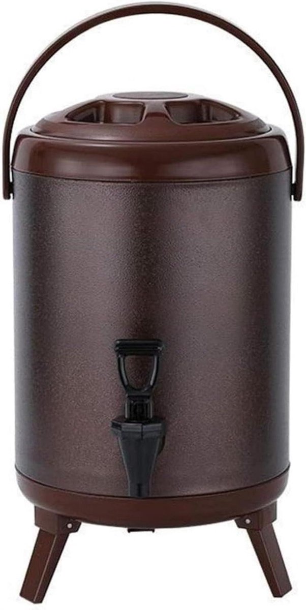 Warme Dranken Dispenser - Isolatievat Melkthee - Feesten Organiseren - Duurzame Isolatie - 10 Liter - Wit