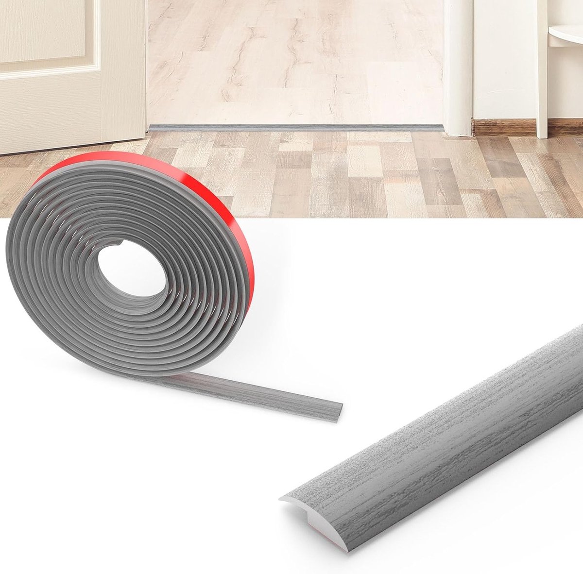 3M Laminaat Vloer Overgangsprofiel, PVC Vloer Scheidingsprofiel, Zelfklevende Dorpelstrip