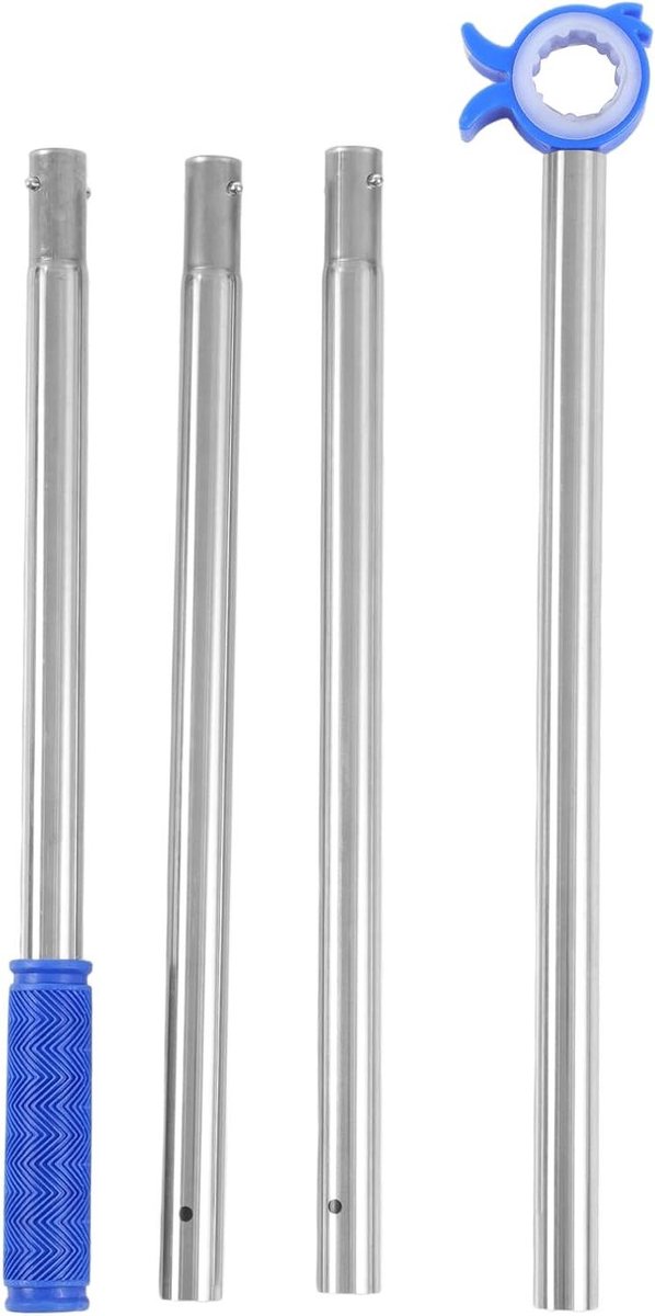 Verstelbare raamopener - Telescopisch gereedschap - Ramen openen - Antislip grip - 152 cm - Blauw