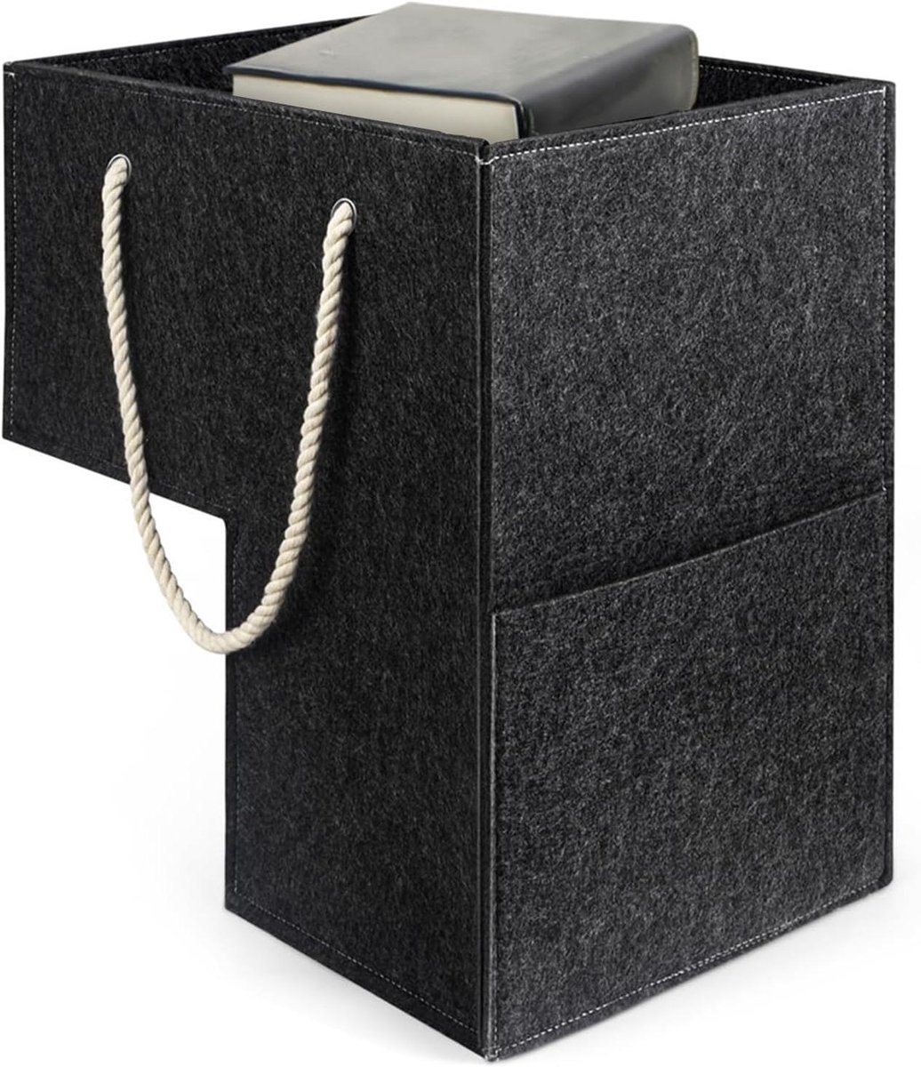 Trapmand Organizer - Opbergmand Trapbak - Huis Ordenen - L-vorm Ontwerp - 45 cm - Donkergrijs