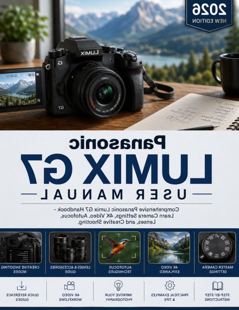 Panasonic Lumix G7 Handleiding - Camera Gids - Fotografie Leren - 2026 Editie - 123 pagina's - Niet gespecificeerd