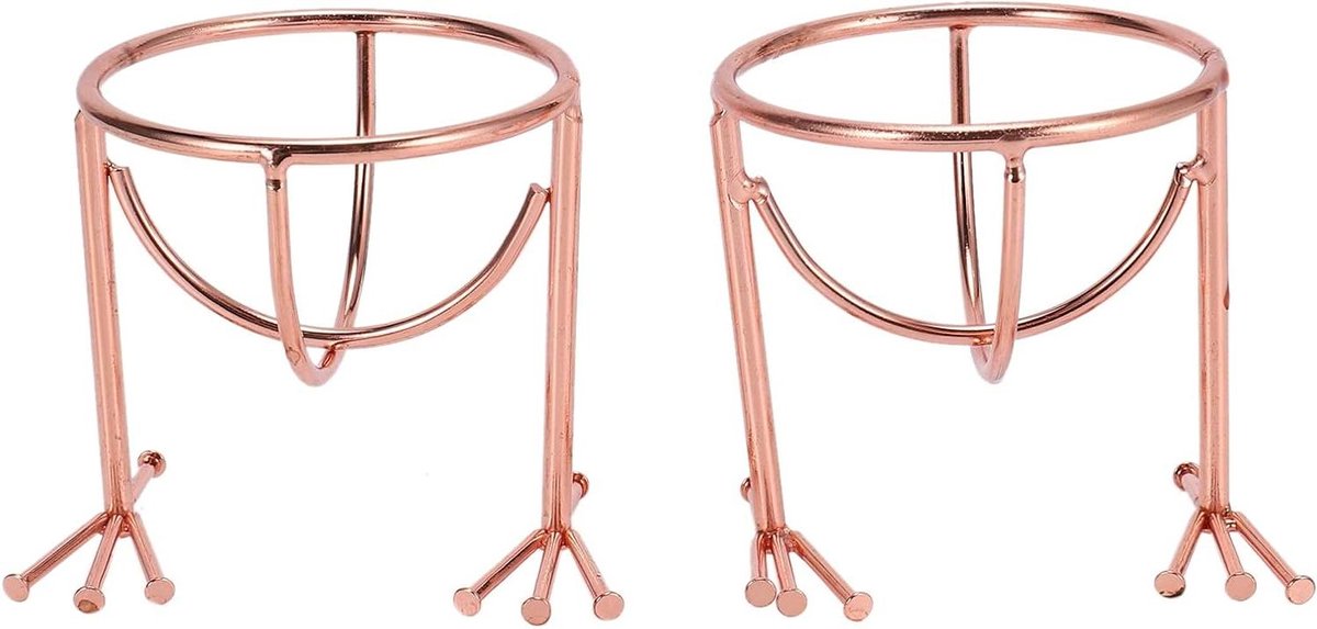 Make-up spons houder - Spons standaard - Make-up opbergen - Ventilerend design - 2 stuks - Goud