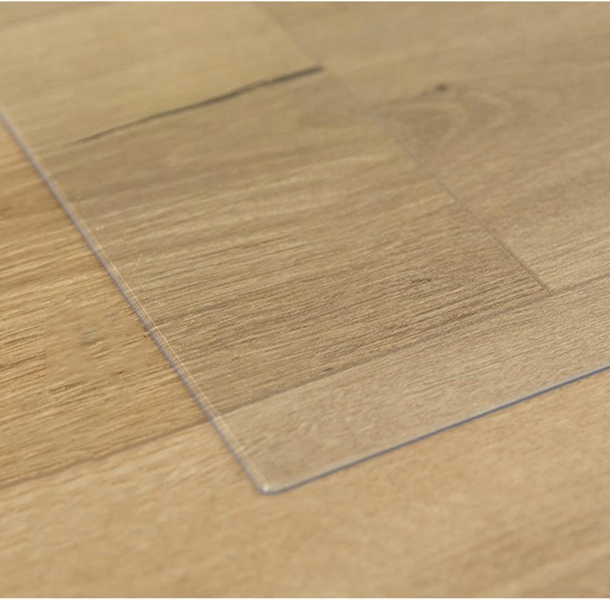 Vloerbeschermer Mat - Bureau Stoelmat - Vloer Beschermen - Zelfnivellerend PVC - 60x120 cm - Transparant