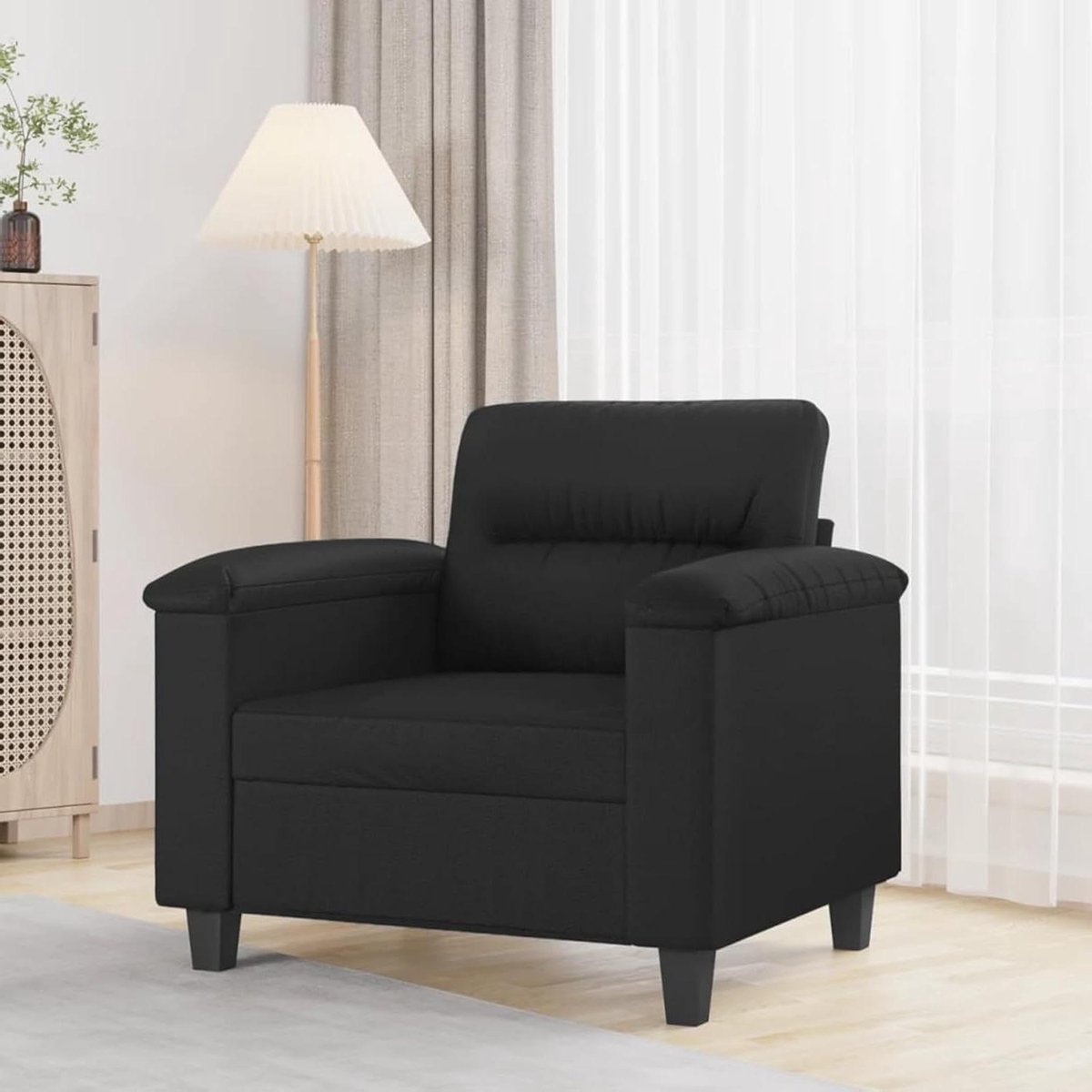 Fauteuil - Leesstoel lounge stoel - Ontspannen in huis - Duurzaam kunstleer - 90 x 77 x 80