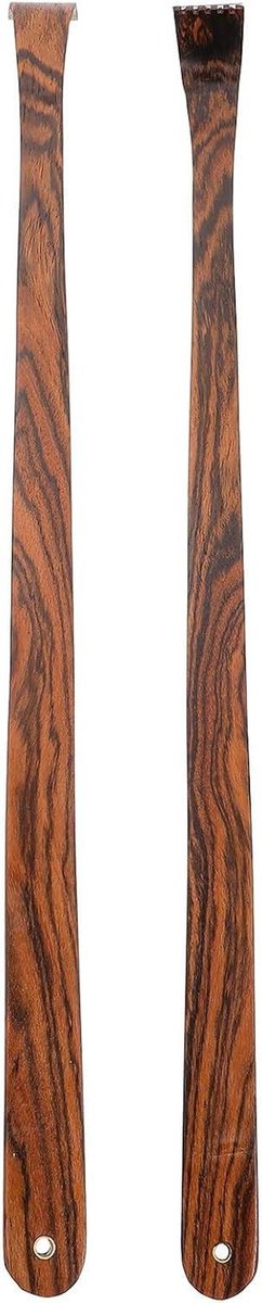 Houten Rugkrabber - Massage Tool - Jeuk Verlichten - Lange Steel - 44 cm - Houtkleur