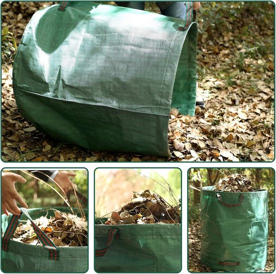 Tuinafvalzakken - Groenafvalzakken Tuinzakken - Tuinonderhoud - Scheurvast Waterdicht - 60L 45cmx38cm - Groen — afbeelding 5