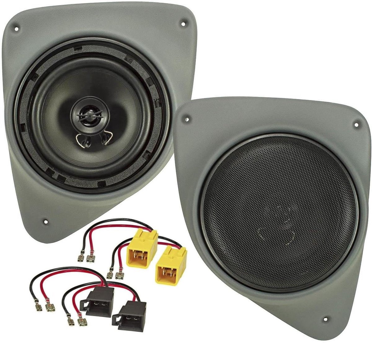 Luidspreker Inbouwset - Deurboard Speakers - Auto Audio Verbeteren - 165mm Coaxiaal Systeem - 165mm - Zwart