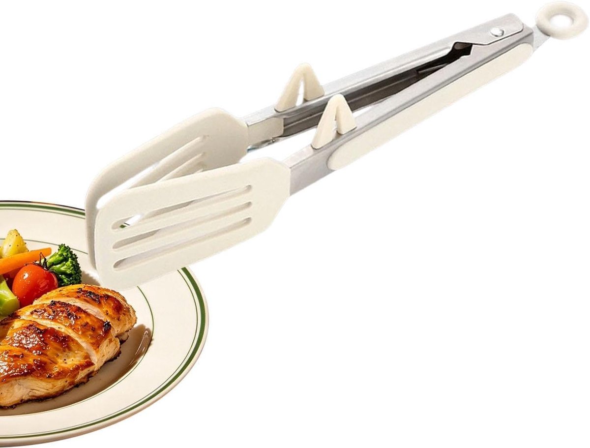 Kooktang - Keukentang Serveertang - Eten Serveren - Antislip Handgreep - 26.5 cm - Zwart