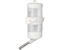 Waterfles Kleine Dieren - Drinkfles Hamster - Hydratatie Verzorging - Lekvrije Dubbele Bal - 80 ml - Wit