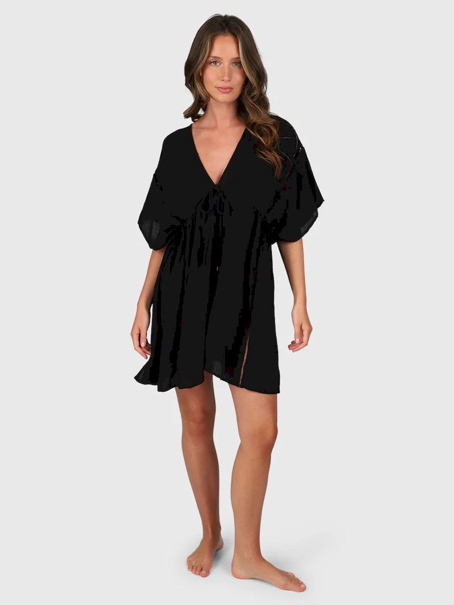 Brunotti Tunessa Tuniek Dames Strandtuniek dames Blouse 100% Viscose S Zwart