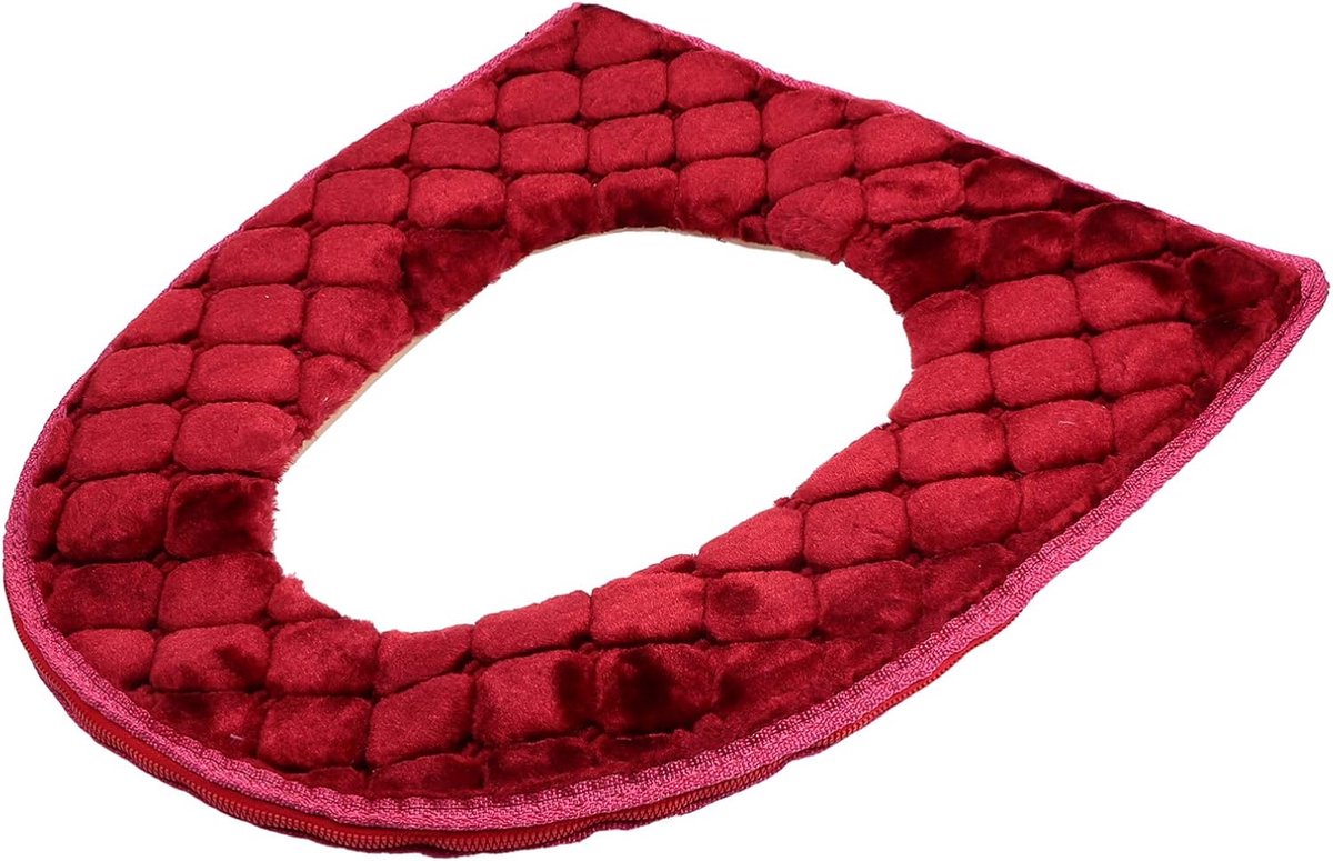 Toiletbrilhoes - Zitkussen Warmer - Comfortabel Zitten - Wasbaar Pluche - 42x36x2 cm