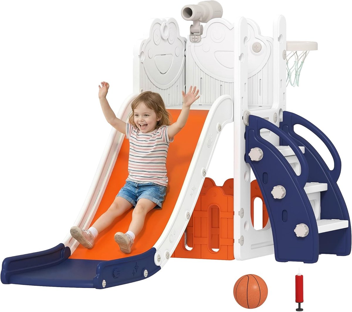 Kinder Glijbaan Set - Speelgoed Klimtoestel - Binnen en Buiten - 5-in-1 Thema Speelset