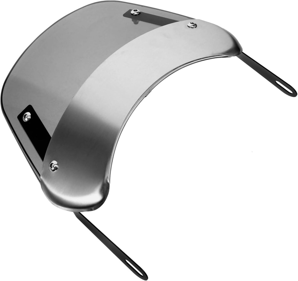 Motorfiets Windscherm - Verstelbare Deflector - Bescherming Tegen Wind - Universele Pasvorm - 25.5x16.5cm - Grijs