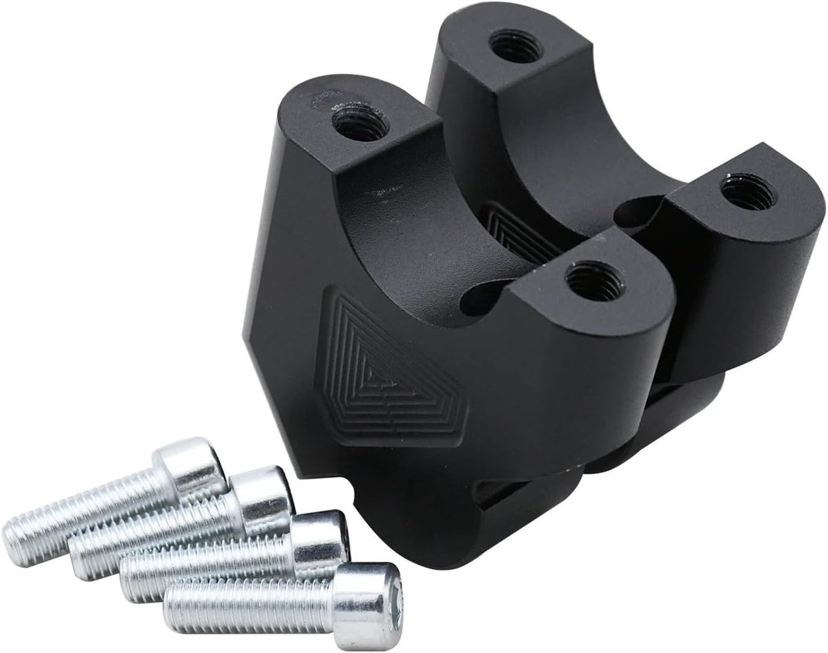 Stuurverhoger Motor - Stuurklem Adapter - Comfortabel Rijden - 30MM Hoger 25MM Achter - 32MM Klem - Zwart