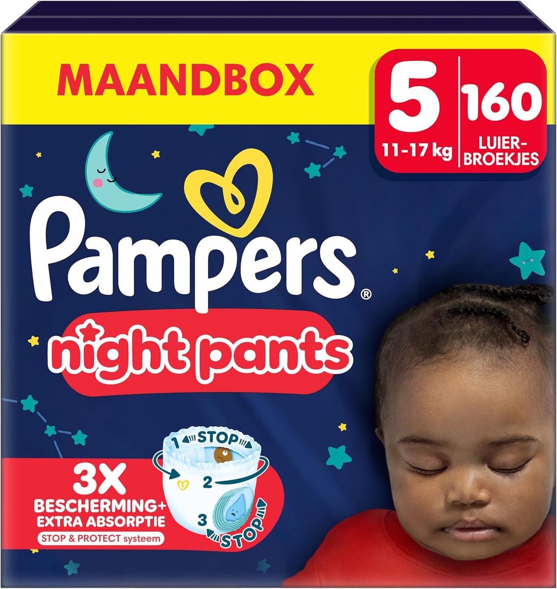 Luierbroekjes Maat 5 - Nachtluiers Baby - Droge Nachten - Extra Absorberend - 11-17 kg
