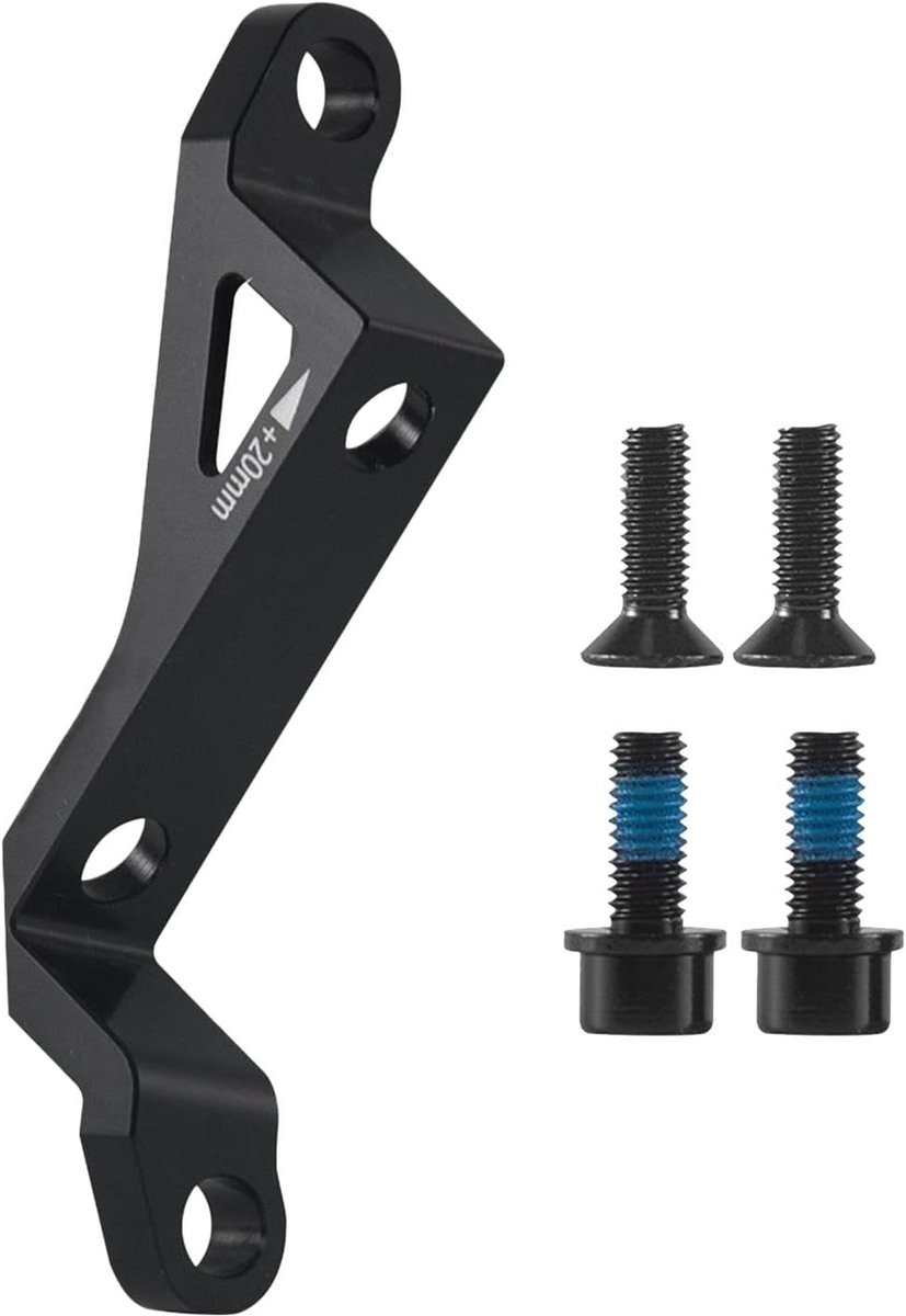 Schijfrem Adapter - Rem Conversie - Fiets Omzetten - Aluminium Legering - 74mm naar 34mm - Zwart