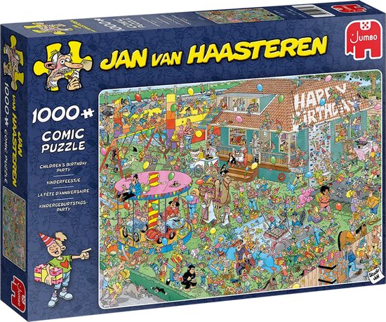 Foto: Jan van haasteren stichting jarige job 15 jaar ieder kind verdient een verjaardag 1000 stukjes puzzel legpuzzel speciale editie