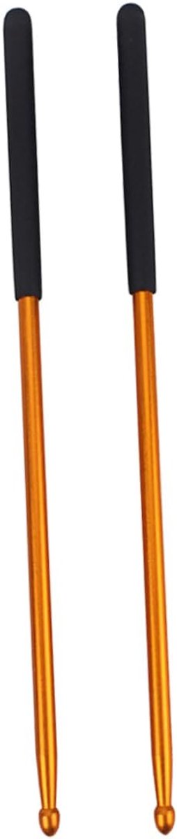 Houten Drumstokken - Percussie Stokken - Drum Oefenen - Massief Aluminium - 40.5 cm - Gouden