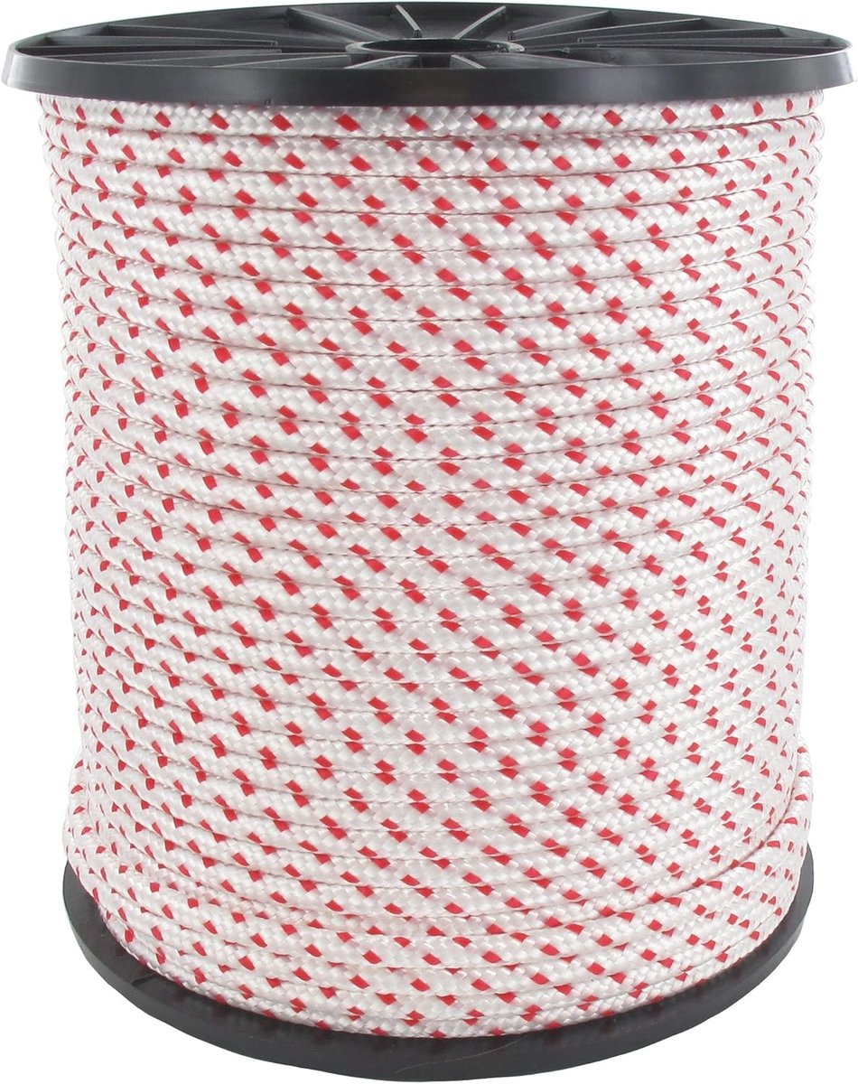 Starttouw - Trektouw Starterstouw - Motor starten - Hoge kwaliteit polyamide - 100 meter 35mm - Rood