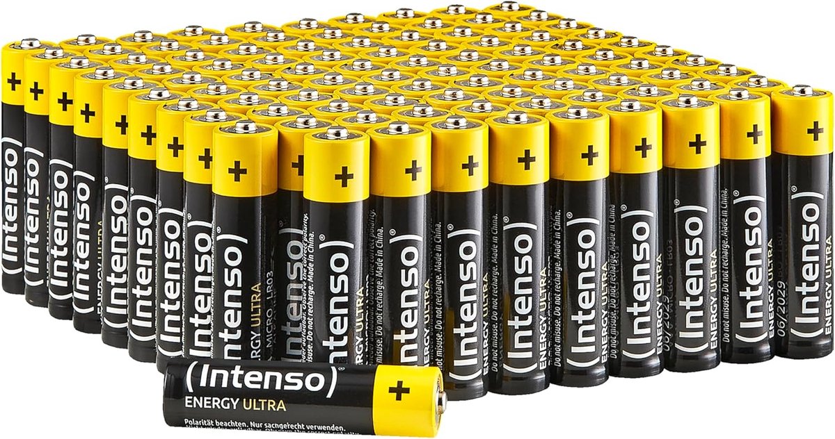 AAA Batterijen - Micro Alkaline - Dagelijks Gebruik - Hoge Capaciteit - 100 Stuks - Geel Zwart