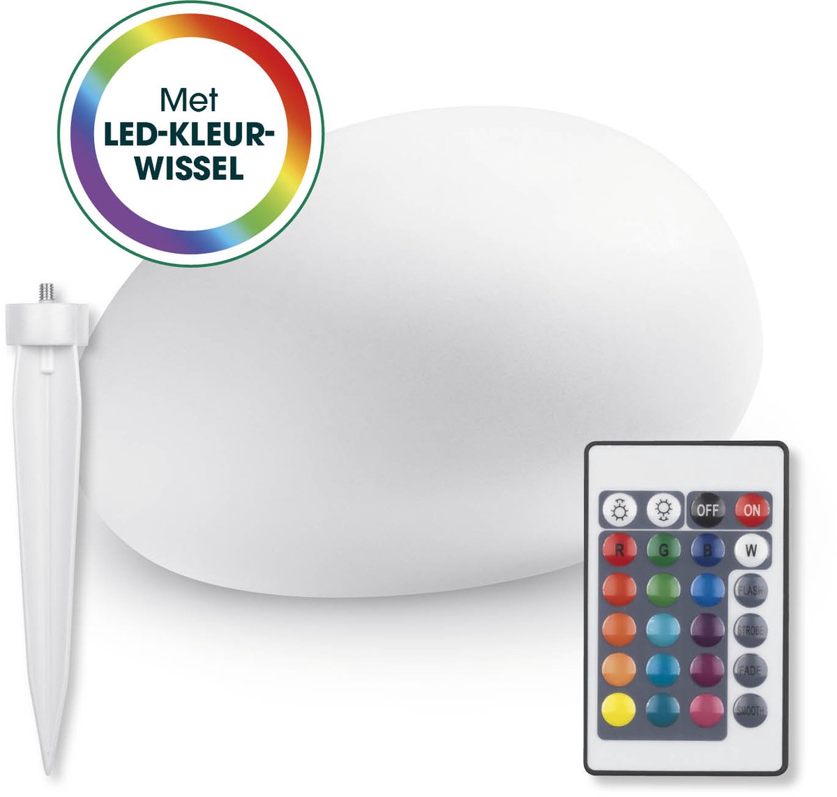 Bol.com EASYmaxx LED-zonnelamp met kleurwisseling | Decoratieve tuinlamp met LED-verlichting | Prachtige lichteffecten met dagli... aanbieding
