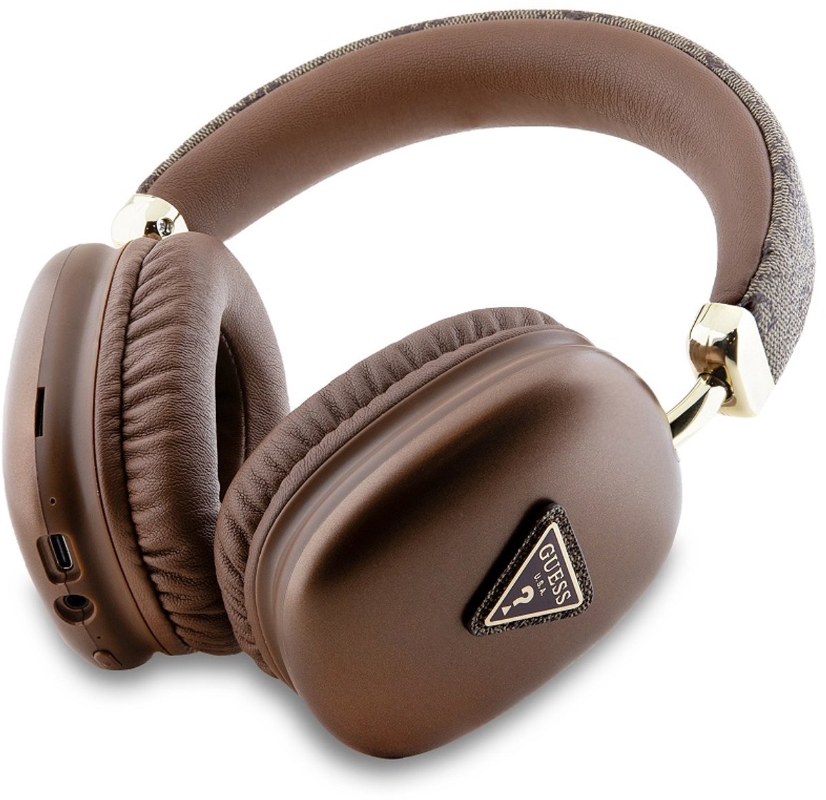 Guess 4G Triangle Bluetooth Over-Ear Koptelefoon - Bruin - afbeelding 3