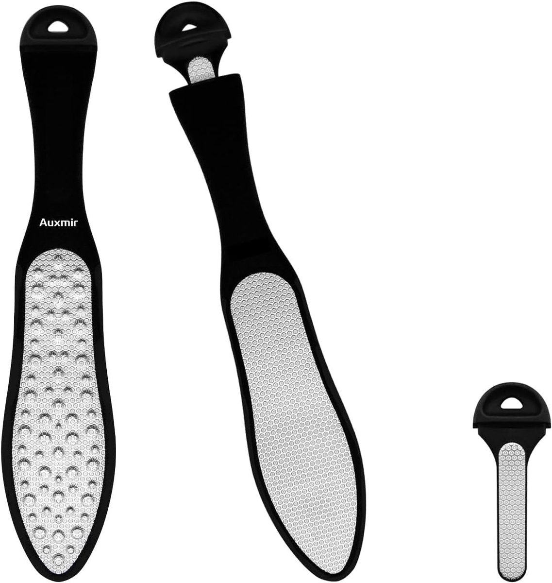 Voetbestand RVS - Huidverwijderaar Set - Voetverzorging Thuis - 3-in-1 Dubbelzijdig - 263 x 55 cm - Zilver