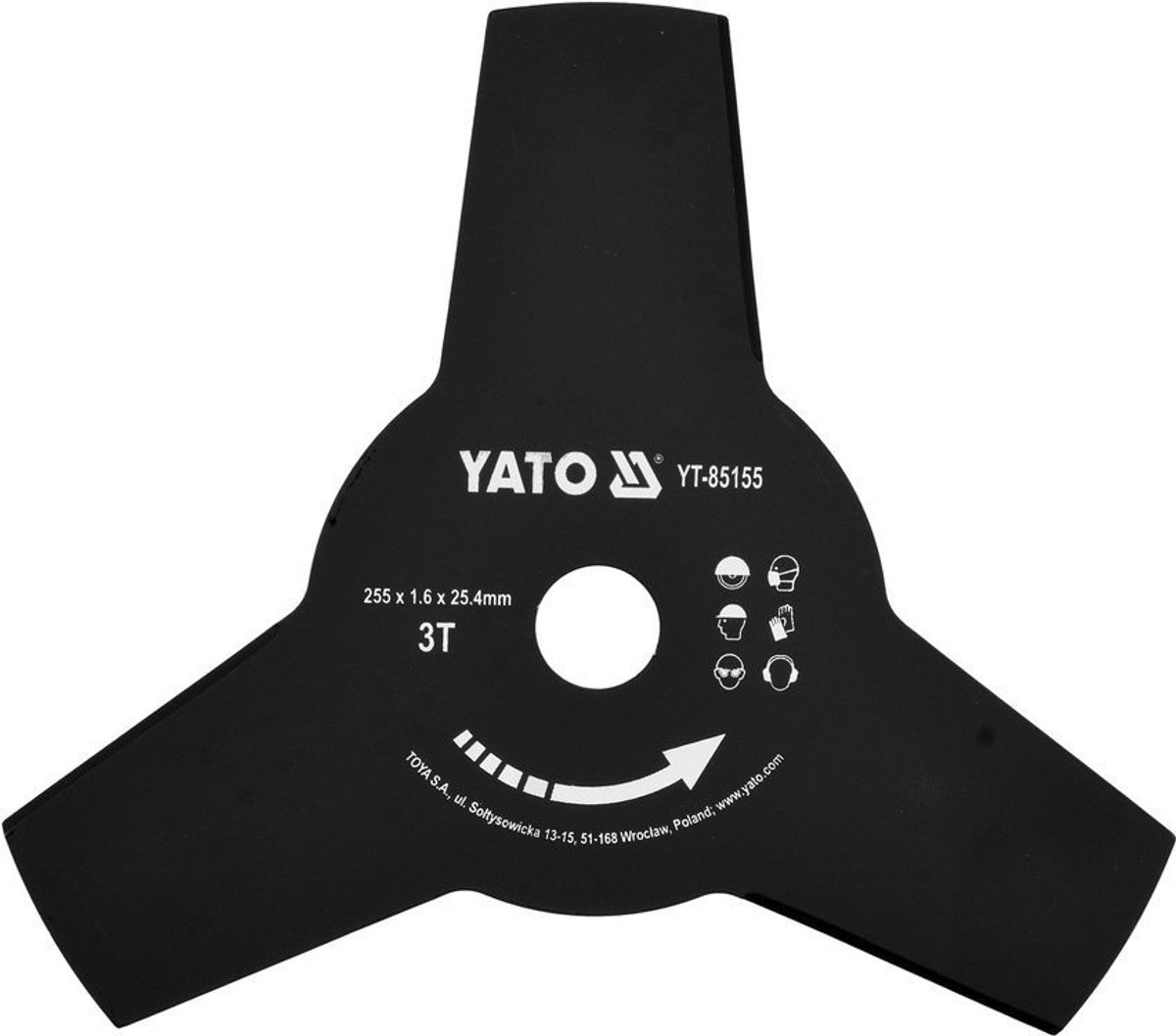 Yato - Bosmaaier Schijf - 255mm - Stalen Mes - Geschikt voor Hoge Grassen