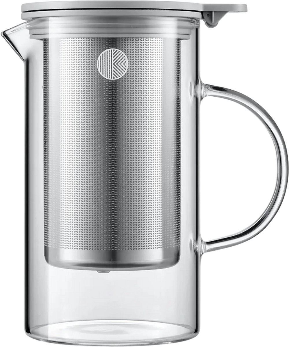BUYDEEM CD2002 - Glazen Theepot - 800ml - Roestvrij Zaparzacz - Elegant Design
