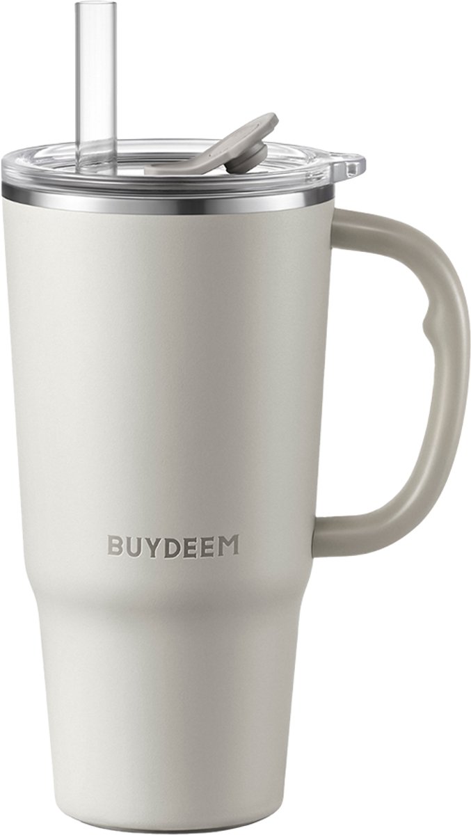 BUYDEEM DS57 - Thermische Beker - 700 ml - Oat White - Roestvrijstaal