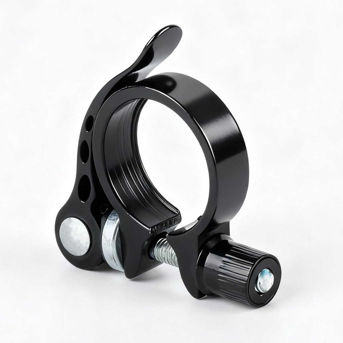Zadelklem Fiets - Zadelpenklem Buisklem - Snelle Zadelverstelling - Ergonomische Hendel - 318 mm - Zwart
