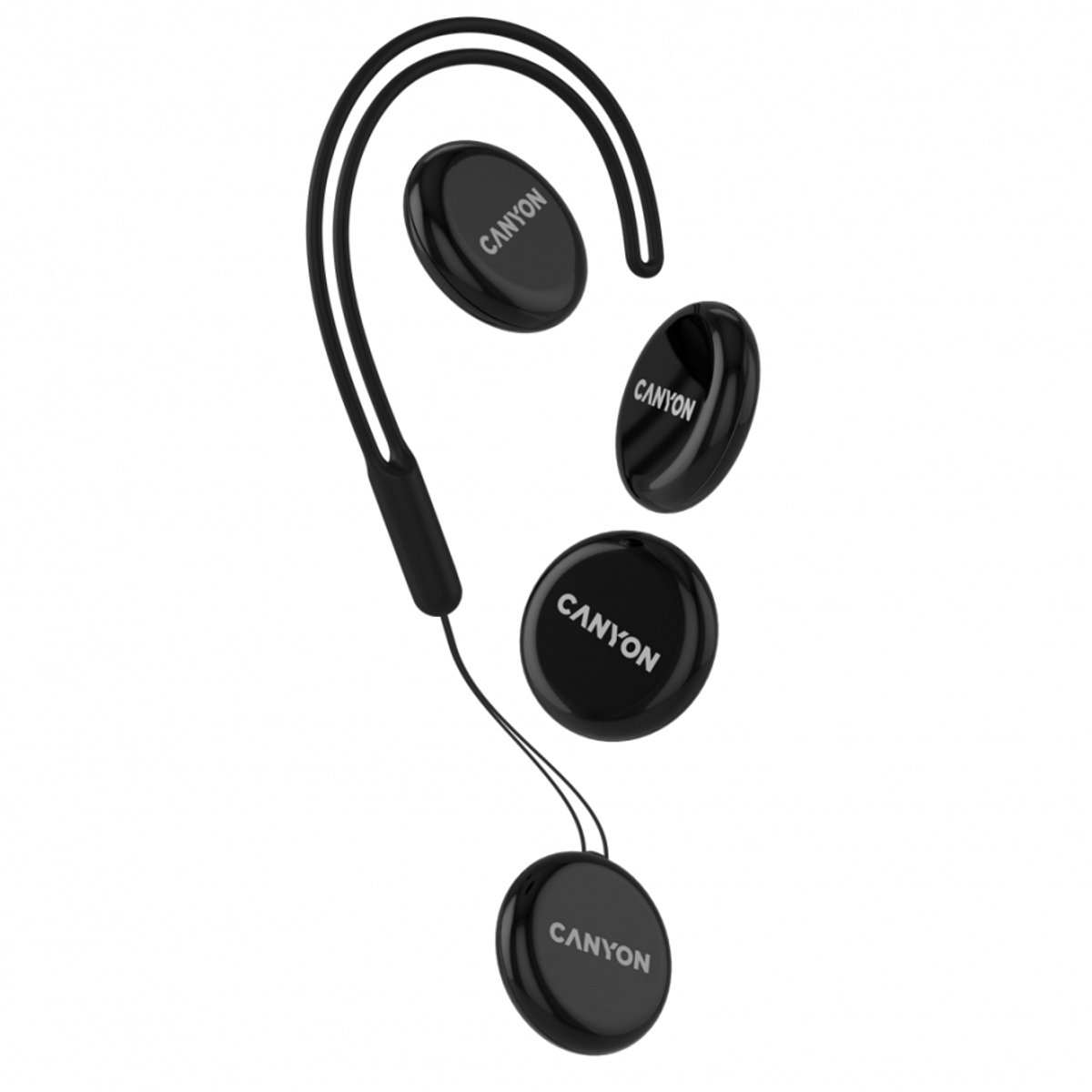 Canyon OnTag 1 - Smart Tracker Set - 4 stuks - Zwart - IP66 Waterproof