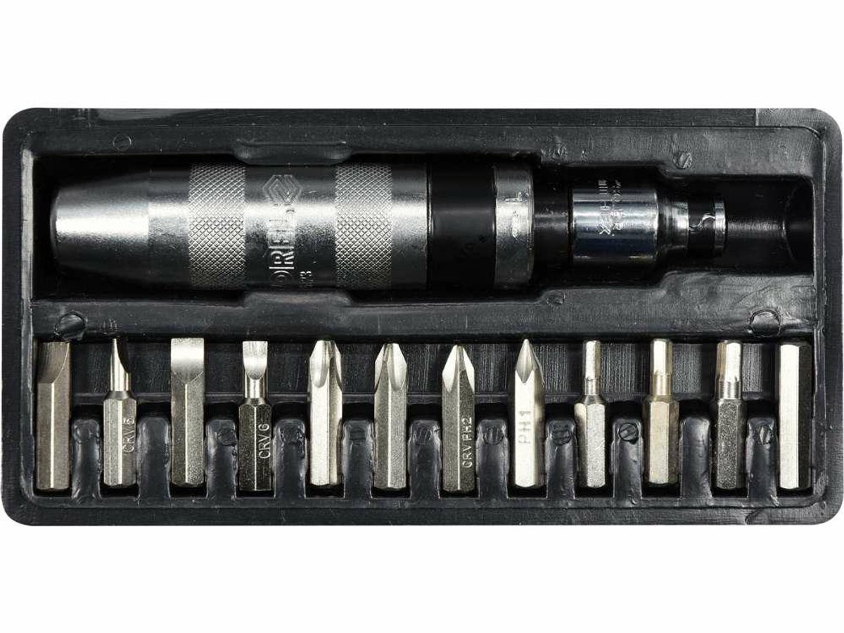 Toya Vorel Serie - Impact Schroevendraaier Set - 12 Bits - Chrom