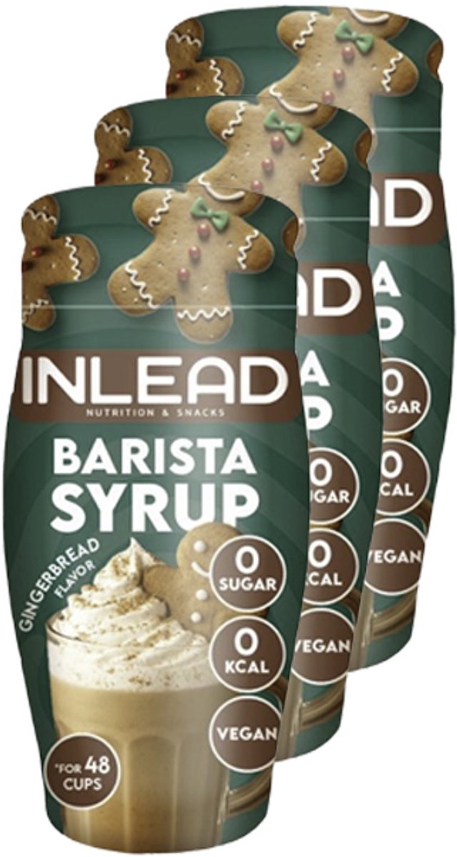 Inlead | Barista Syrup | Gingerbread | 3 stuks | 3 x 65 ml