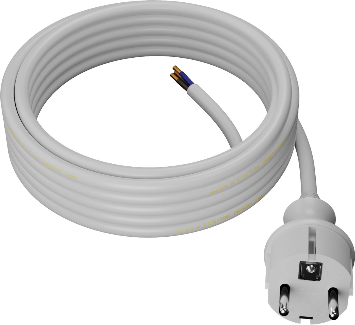 AWTOOLS - Verlengkabel - 5m - 2x1,5mm² - H05VV-F - Wit