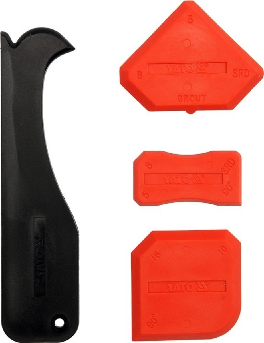 Yato - Silicone Spackelmessen - 3 Stuks - Inclusief Snijder