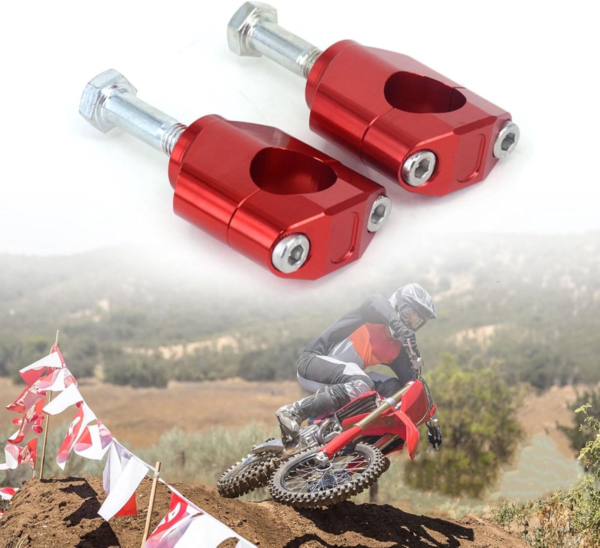 Stuurverhogers Motorfiets - Stuurklemmen Crossmotor - Comfortabel Rijden - CNC Aluminium - 28mm 1 1/8 inch - Zwart