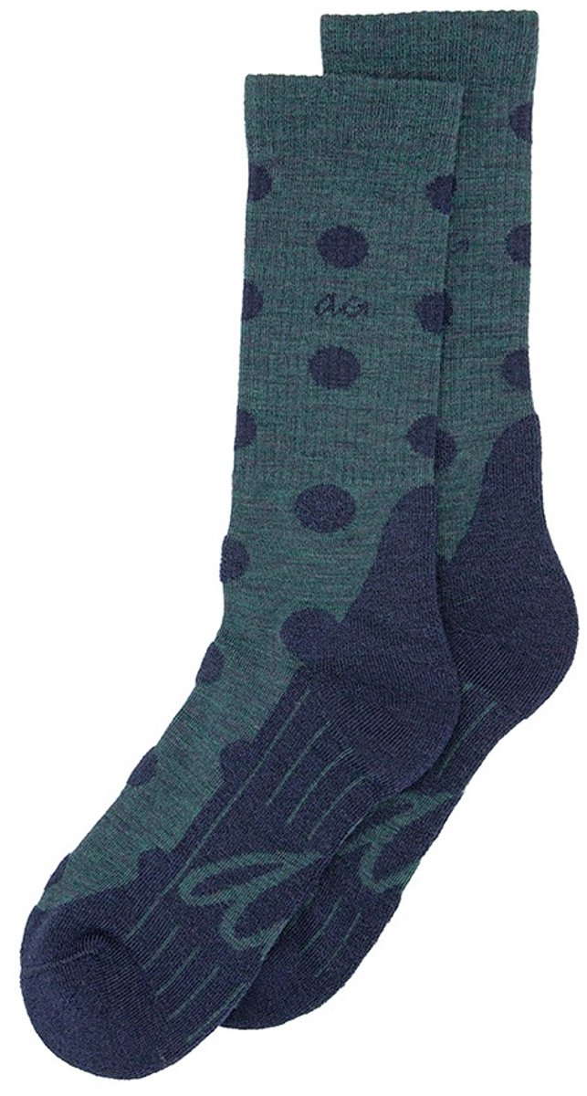 Alfredo Gonzales unisex merino sokken hike dots blauw