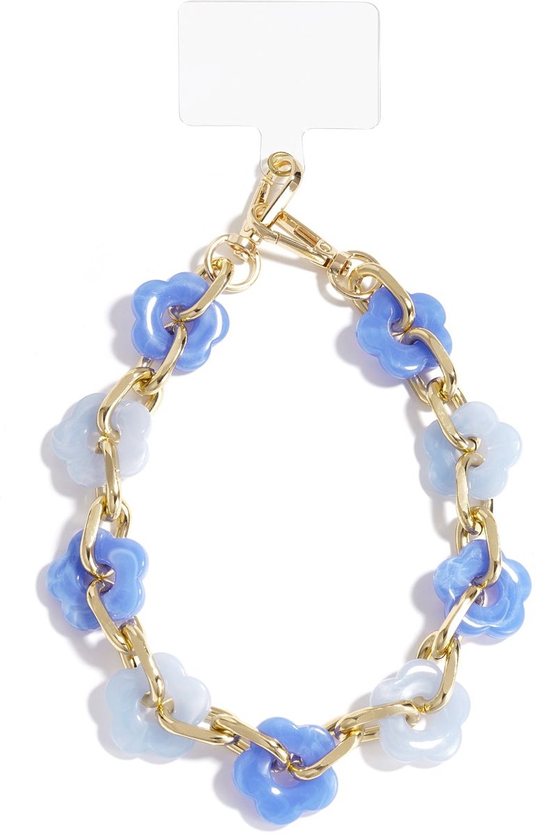 Telefoonsnoeren bloemen casual acryl dagelijkse accessoires - Blauw