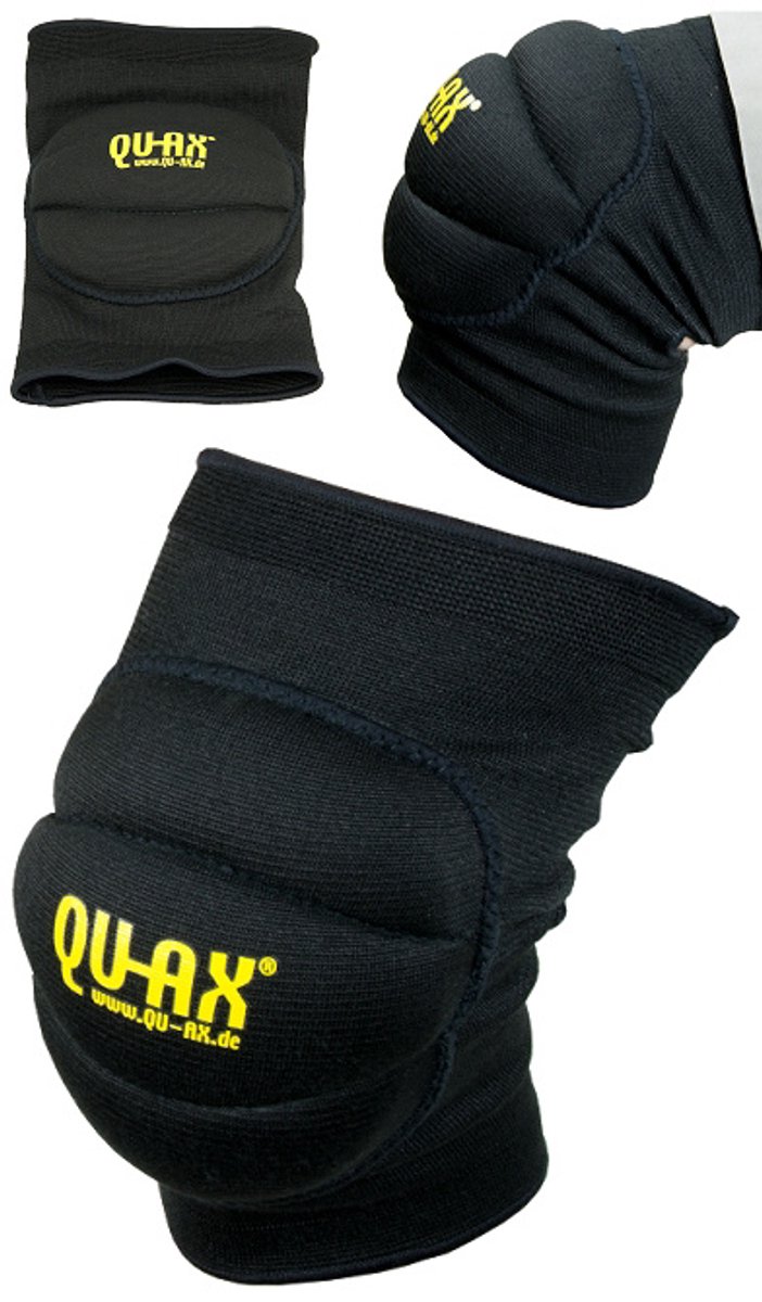 Qu-ax Knie/ elleboog beschermersS Zwart