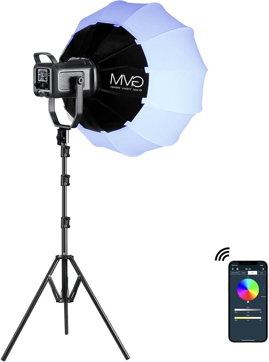 RGB Videolamp - Continu Licht - YouTube Streaming - 8 Lichtscènes - 150W