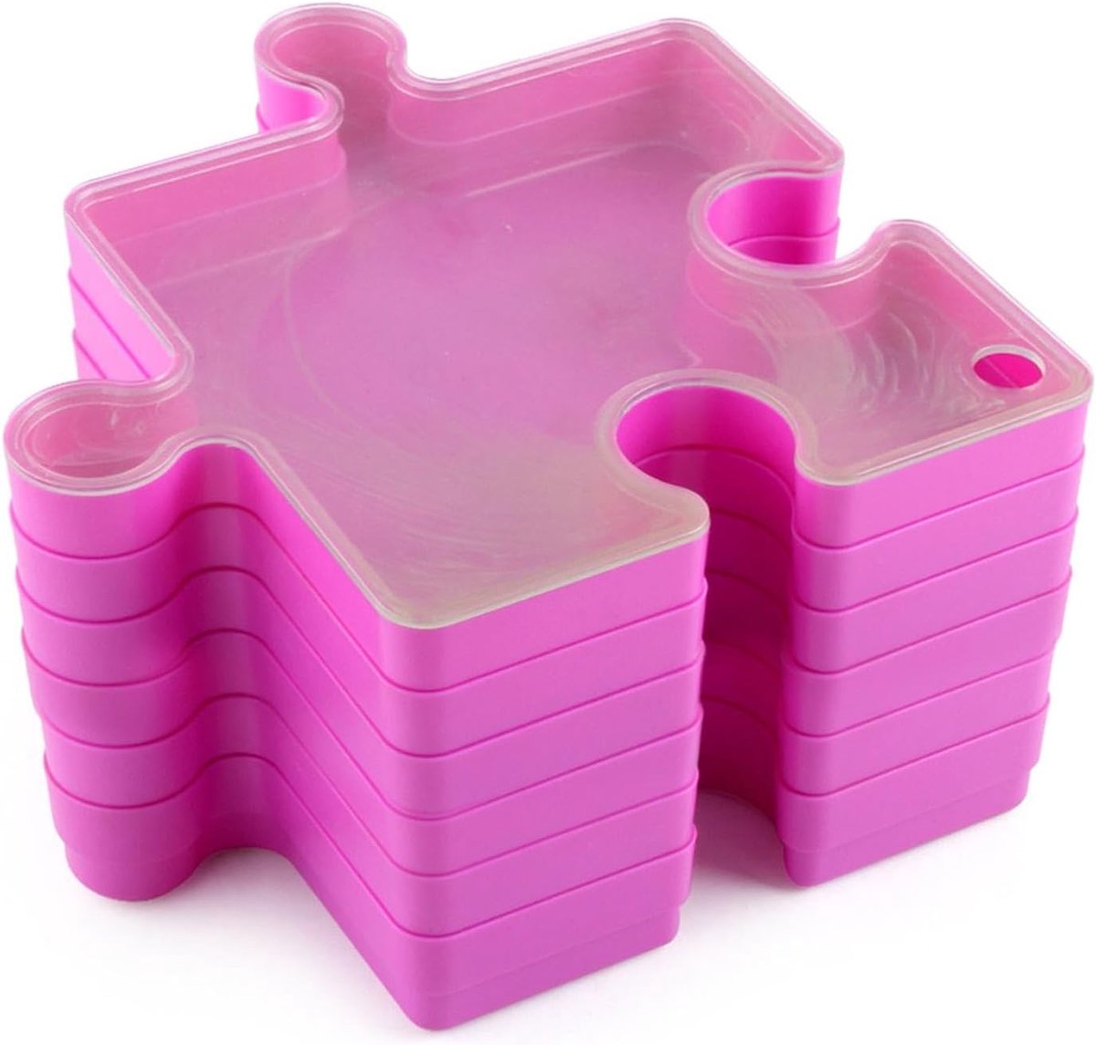 Puzzelsorteerset - Stapelbare organizer - Puzzels sorteren - Robuust en eenvoudig - 6 laden