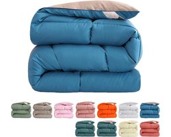 Dekbed Warm - Donzen Alternatief - Heerlijk Slapen - Machinewasbaar - 220x240cm - Blauw