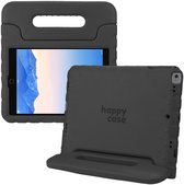 HappyCase Kinder Tablethoes Geschikt voor Apple iPad 9.7 2017/2018/Air/Air 2 | Kindvriendelijke Hoes | Beschemhoes | Kinderhoes | met Handvat en Standaard | Zwart