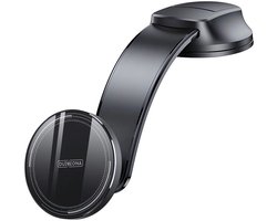 Duzzona Houder - Compatibel met MagSafe - Magnetische Dashboard Telefoonhouder Auto - met Zuignap - Draadloos Opladen 15W - Zwart