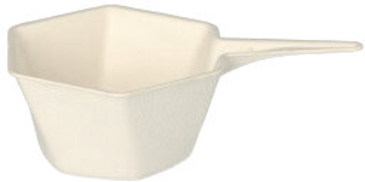 12x 12 Fingerfood - Schaaltjes Suikerriet pure 25 ml 3 cm x 95 cm x 63 cm wit Hexagon