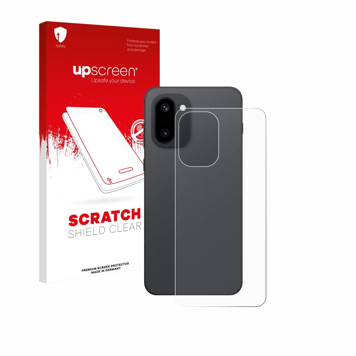 upscreen - Screenprotector voor OnePlus 15R (Achterkant) - Folie Beschermfolie transparant