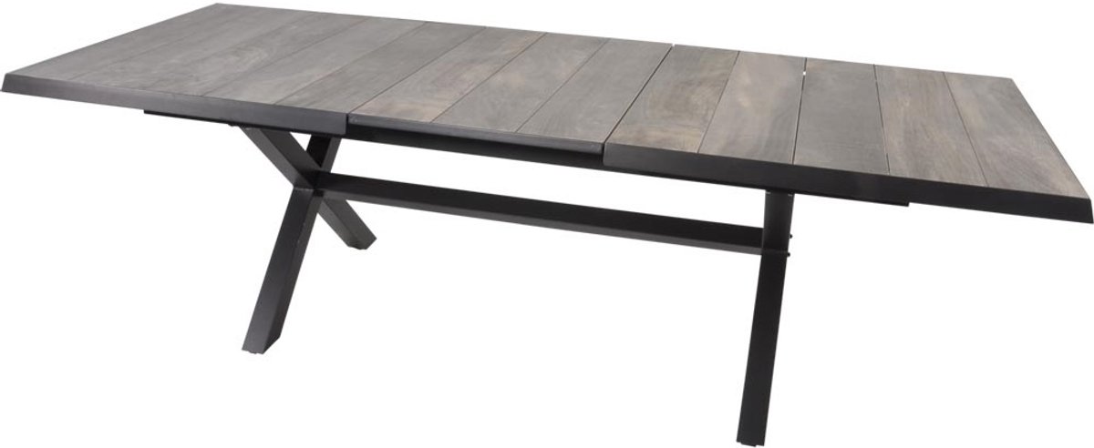 Lesli Living - Tuintafel Castilla - Antraciet - 204x102x77cm