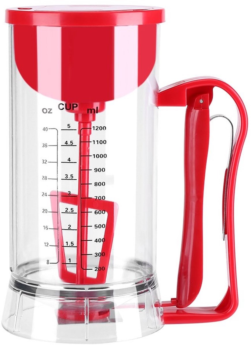Golden crown - Elektrische Pannenkoekendeegdispenser - Deegmixer en Doseerder - 1200 ml - Voor Cupcakes en Muffins - Veilig en Duurzaam - Geschikt voo